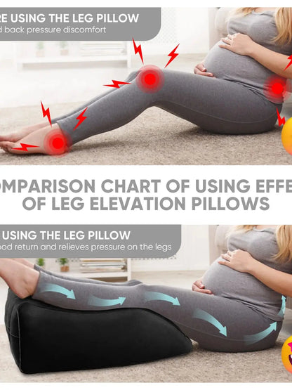 Leg Elevation Pillows,Inflatable Leg Pillows for Swelling, Portable Wedge Pillow for Improve Circulataion and Reduce Swelling