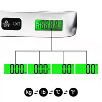 Portable Scale Digital LCD Display 110lb/50kg Electronic Luggage Hanging Suitcase Travel Weighs Baggage Bag Weight Balance Tools
